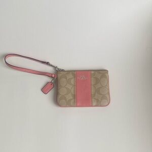 Authentic Coach Monogram Wristlet